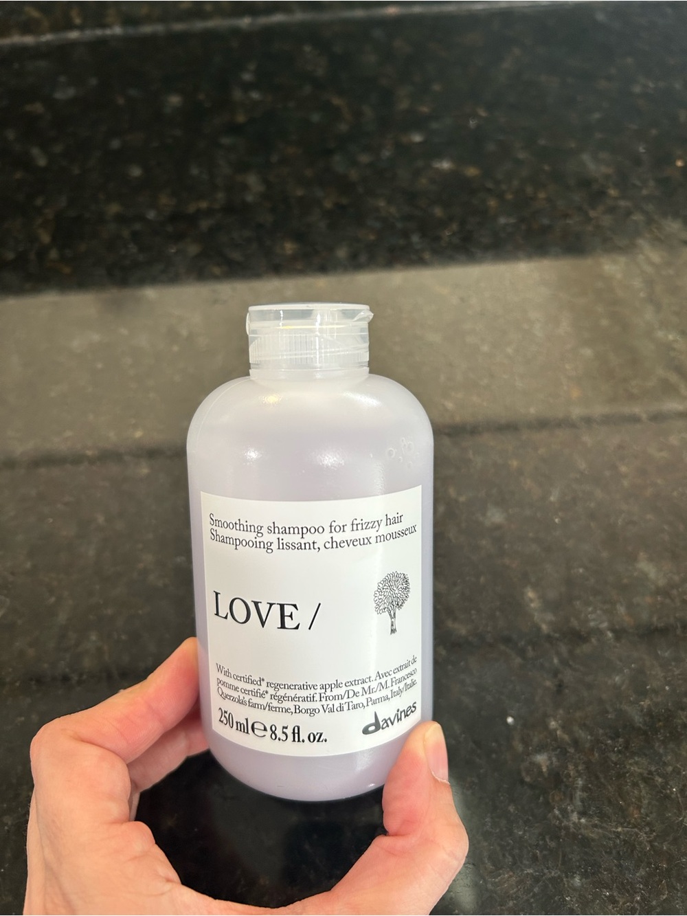 Davines LOVE Smoothing Shampoo for Frizzy Hair - Brand New